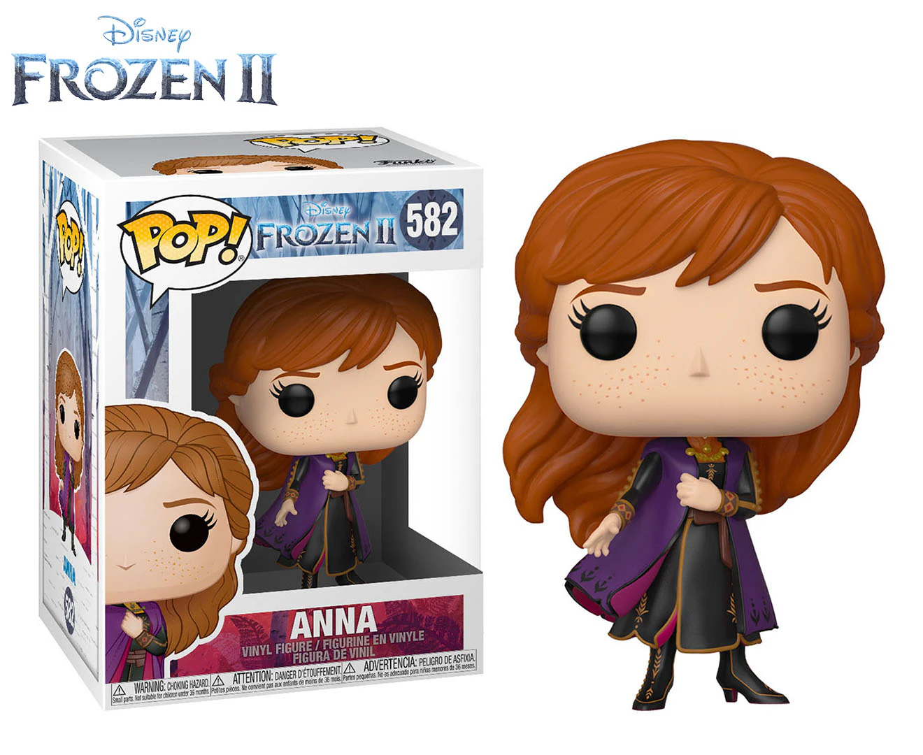 Funko POP! Disney Frozen II: Anna w/ Cloak Vinyl Figure