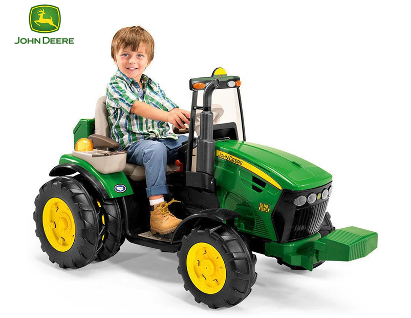 John Deere 12V Dual Force Electric Ride On Tractor