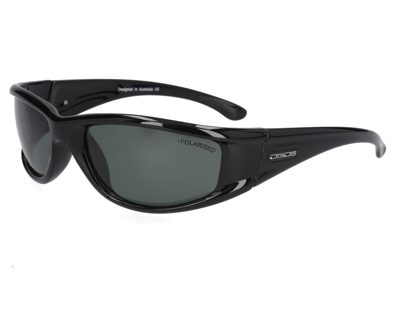 Dirty Dog Banger 52844 Black / Green Polarised Lenses