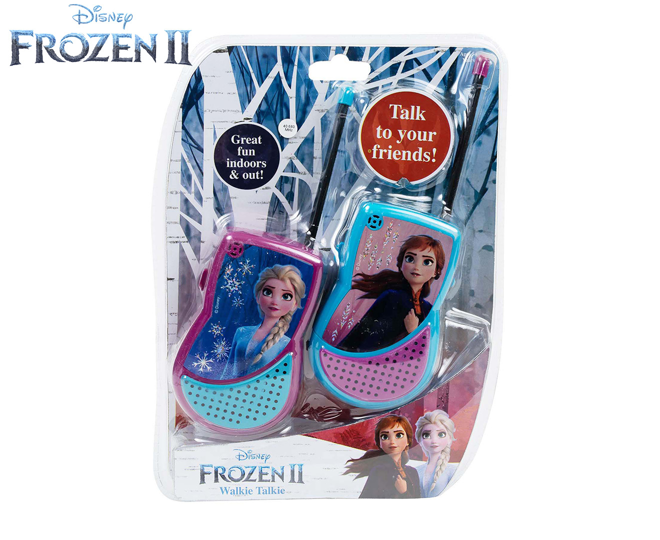 Vermaken Transplanteren inhoud Frozen 2 Walkie Talkie Set - Blue/Purple | Catch.com.au