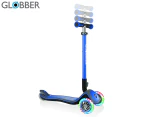 Globber Elite Deluxe Scooter w/ Lights - Navy Blue