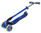 Globber Elite Deluxe Scooter w/ Lights - Navy Blue