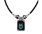Twelve 12 Constellation Necklace Nightlight Fashionable Handmade Cortex Necklace Lovers Lucky Necklace Choker Men Taurus