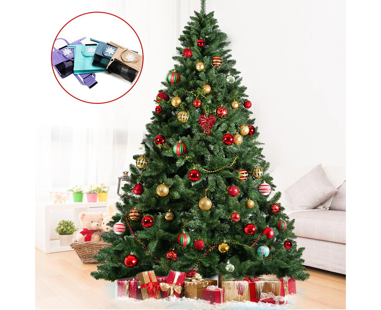 Jingle Jollys 2.4M 8FT Christmas Tree Xmas Decoration Green Home Decor Bonus Bags