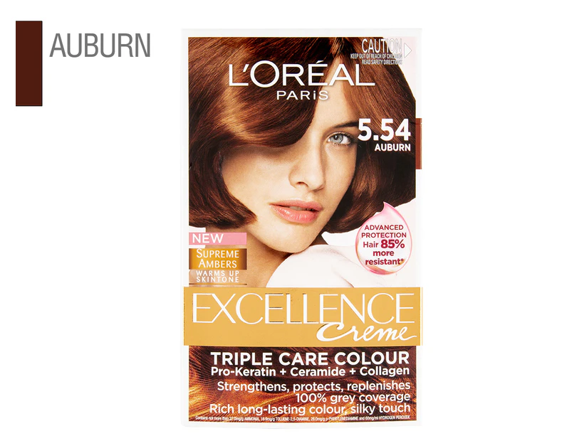 L'Oréal Paris Excellence Crème Hair Colour - 5.54 Auburn