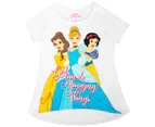 Disney Princesses Girls Do Amazing Things Youth White Tee Shirt