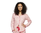 Cyberjammies 4206 Evie Red Mix Fan Print Cotton Pyjama Top