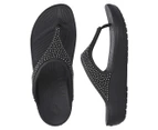Crocs Women's Sloane Embellish Flip Thongs - Black