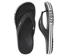 Crocs Unisex Bayaband Flip Thongs - Black/White