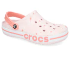 Crocs Women's Bayaband Graphic II Clog Sandals - Barely Pink/Floral