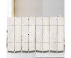 Artiss 8 Panel Room Divider Screen Privacy Timber Foldable Dividers Stand White