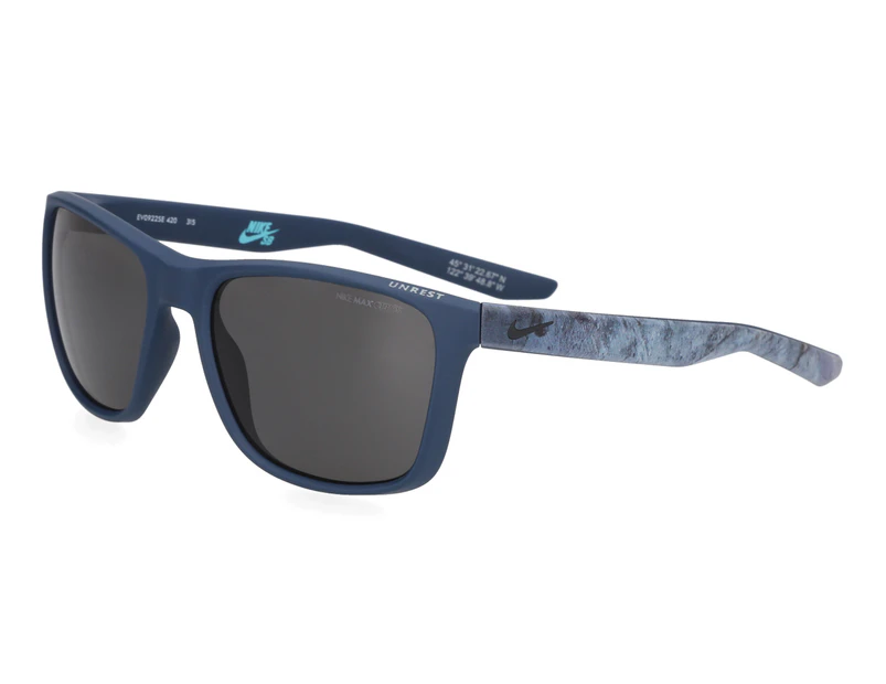 Nike SB Men's Unrest Sunglasses - Matte Squadron Blue/Deep Pewter/Grey