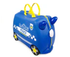 Trunki Kids' 46x31cm Police Car Piercy Ride-On Suitcase - Blue