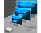 Excelvan Multimedia Projector Support 1080P TV Red&Blue 3D With HDMI USB AV For Home Theater Outdoor Movie Game-White