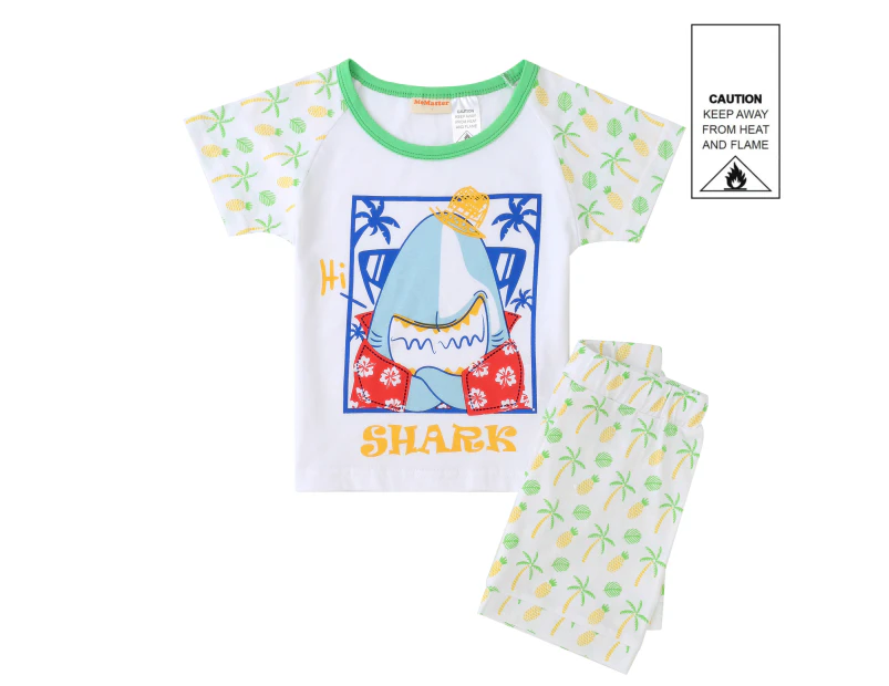 MeMaster - Baby Boys Shark Pyjama Set - Multi