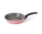 Neoflam Luke Hines 24cm Frypan Induction Non-Stick Ceramic Coating Dishwaser and Oven Safe Cookware Pink Marble