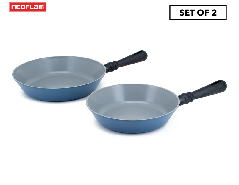 Neoflam 2-Piece Induction Fry Pan Set - Blue/Black