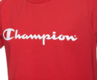 Champion Boys' Script Short Sleeve Tee / T-Shirt / Tshirt - Cherry On Top