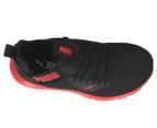 Puma Boys' Pre-School Enzo Beta Shine AC Sports Shoes - Black/Red