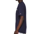 Champion Men's Script Short Sleeve Tee / T-Shirt / Tshirt - Navy