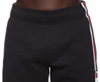 Champion Men's Sporty Trackpants / Tracksuit Pants - Black/White