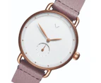 MVMT Women's 36mm Bloom Leather Watch - Rose Gold/White/Purple