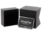 MVMT Women's 38mm Nova Leather Watch - Black/Rose Gold