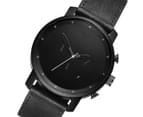 MVMT Men's 45mm Chrono Leather Watch - Black 2