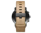 MVMT Men's 45mm DMC01GML Sandstone Leather Watch - Gunmetal/Stone