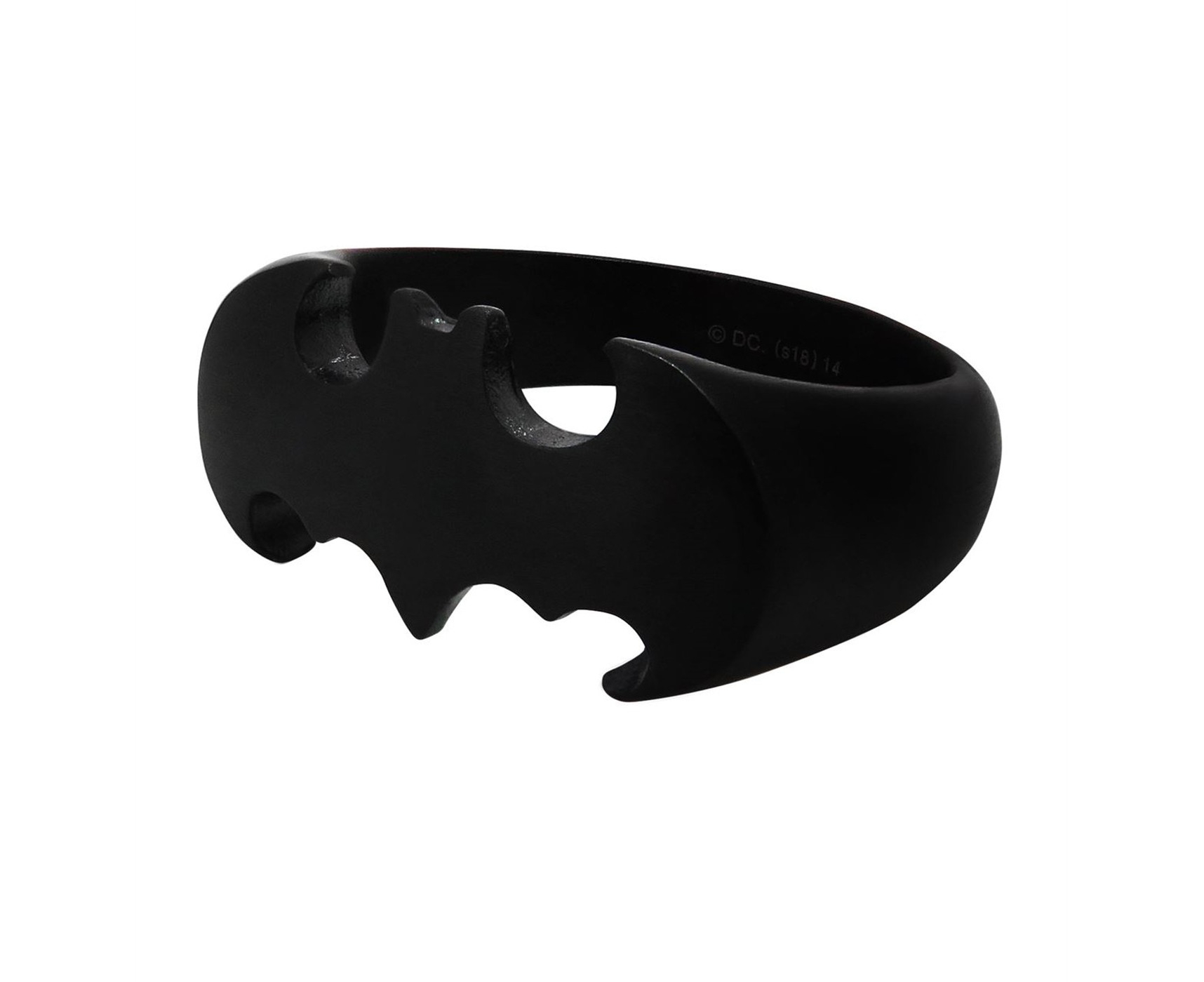 Batman Die-Cut Black Stainless Steel Ring 