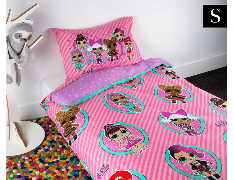 LOL Surprise! Collectible Single Bed Quilt Cover Set - Pink