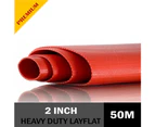 Premium PVC Heavy Duty Red Layflat Hose 2 inch 150PSI - 50m