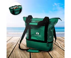Red Suricata Mesh Beach Bag with Cooler – Turquoise Green