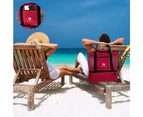 Red Suricata Mesh Beach Bag with Cooler – Red