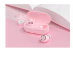 TW60 Bluetooth Headset Wireless Earbud Touch Bluetooth Sports Headphone Wireless Bluetooth Headset with Charging Box-PINK