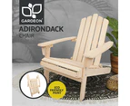 Outdoor Chair Beach Chairs Wooden Adirondack Lounge Furniture Foldable Garden Patio Gardeon