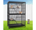 i.Pet 140cm 4 Level Rabbit Cage Bird Ferret Parrot Cages Aviary Cat Budgie Hamster Castor