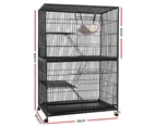 i.Pet 140cm 4 Level Rabbit Cage Bird Ferret Parrot Cages Aviary Cat Budgie Hamster Castor