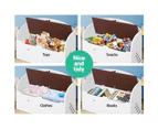 Keezi Toy Box Wooden Bench Seat Storage Box Cabinet Childrens Bedroom Indoor Bedroom Furniture
