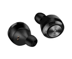 A6 TWS Wireless Bluetooth Headphones Stereo Binaural Mini In-ear Earphones Earbuds with Mic and Charging Dock-Black