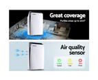 Devanti Air Purifier HEPA Filter 180m?/h CADR Home Freshener Ioniser Odor Dust Cleaner