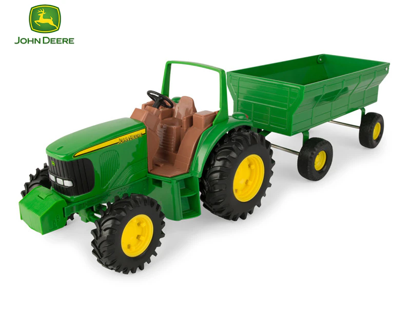 John Deere 20cm ERTL Tractor & Wagon Toy