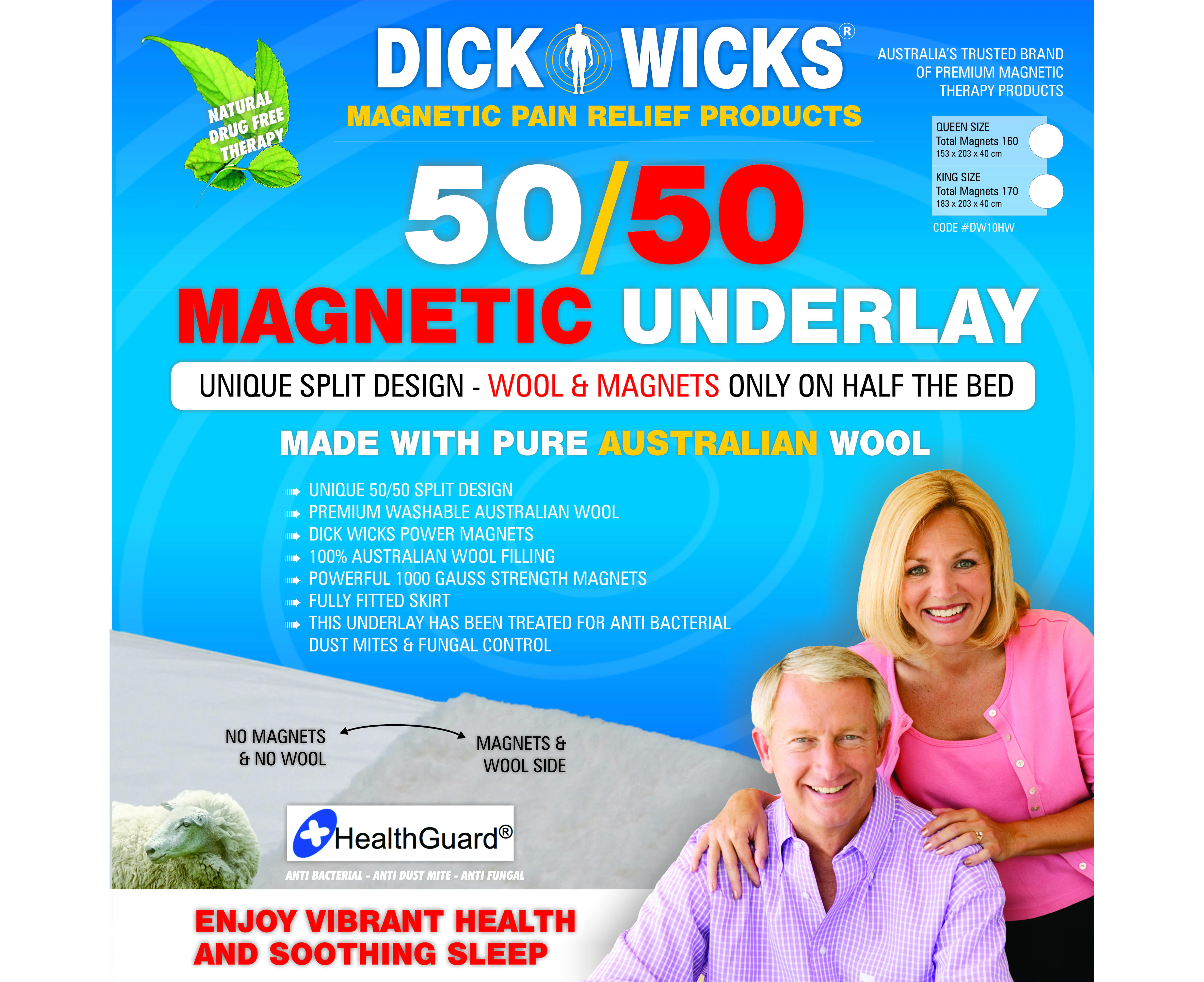 MAGNETIC 50/50 PREMIUM WOOL HALF UNDERLAY