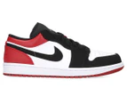 Nike Men's Air Jordan 1 Low Sneakers - White/Black-Gym Red