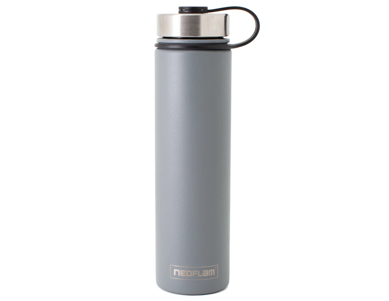 Neoflam Skinny 750ml Stainless steel Bottle Double Walled Vacuum Insulated Powder Coated Colour Grey