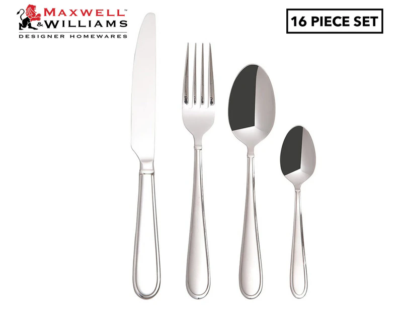 Maxwell & Williams 16-Piece Westbury 18/0 Stainless Steel Cutlery Set