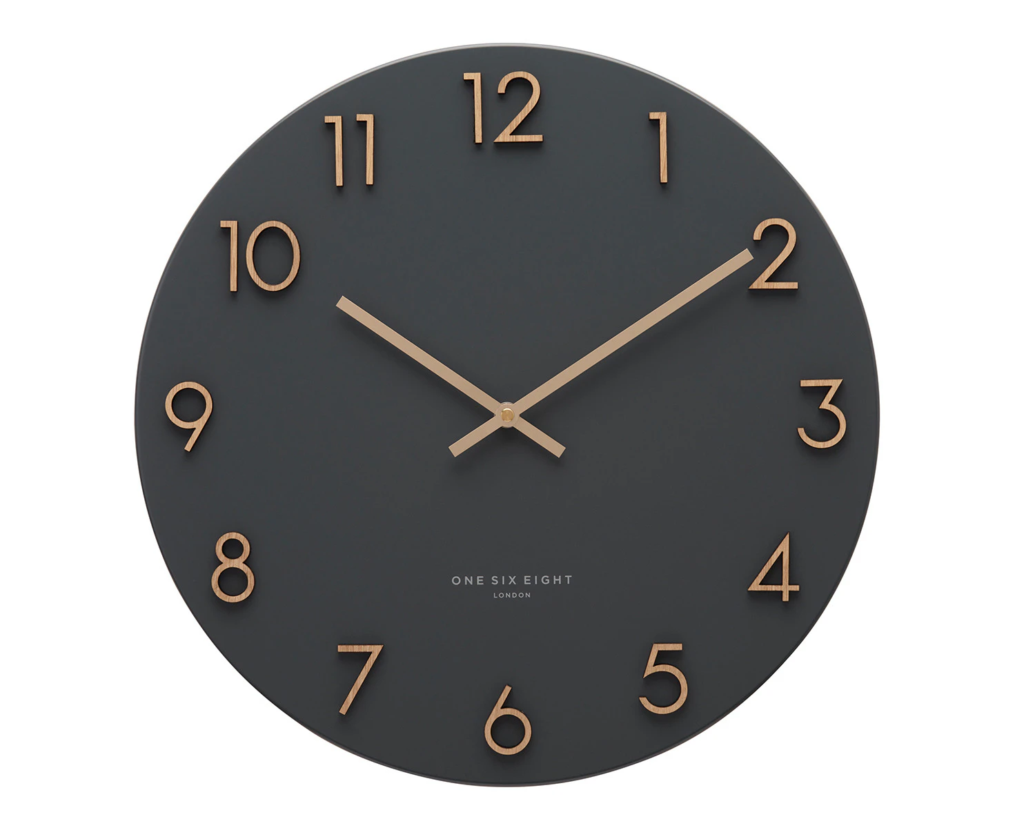 KATELYN Charcoal Grey 60cm Metal Wall Clock