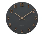 KATELYN Charcoal Grey 60cm Metal Wall Clock