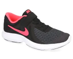 Nike Pre-School Girls' Revolution 4 Running Shoes - Black/Racer Pink/White