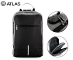 Atlas 14L Anti-Theft Backpack w/ USB & Lock - Grey